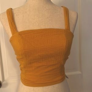anthropology tank with a gorgeous adjustable ruched back and tie